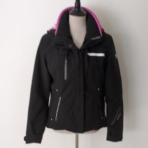 Medium Hyra Women's Black and Pink Jacket